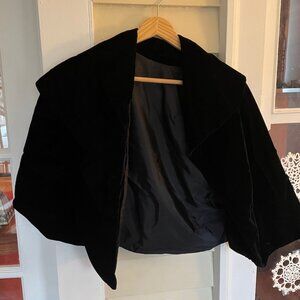 Vintage velvet cape